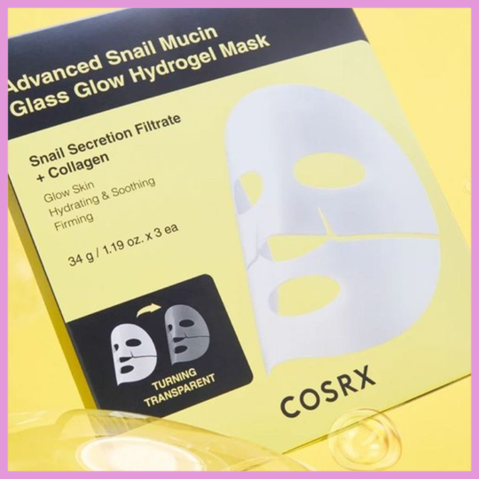 COSRX- Advanced Snail Mucin Glass Glow Hydrogel Mask - 1 mask