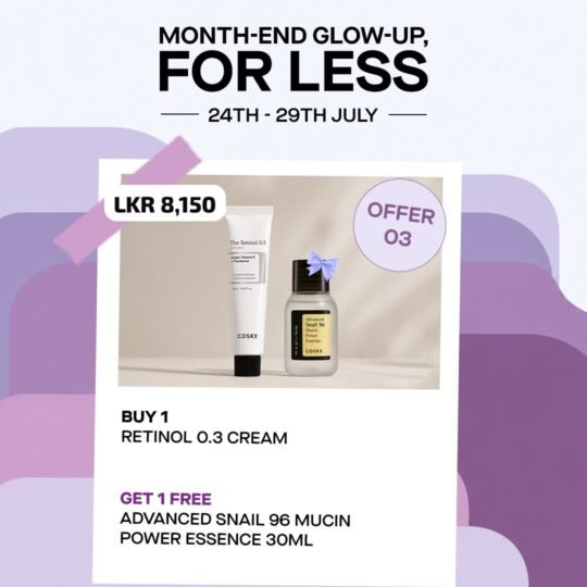 Offer 3 - Buy Retionl 0.3 cream get snail 96 essence 30ml free
