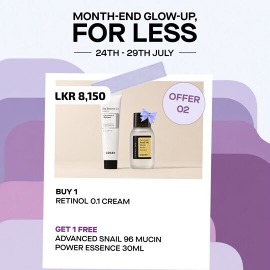 Offer 02 - Buy retinol 0.1 cream get snail 96 essence 30ml free