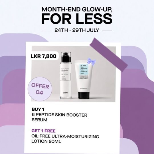 Offer 4 - Buy 6 peptide booster serum get oil free moisturizing 20ml free